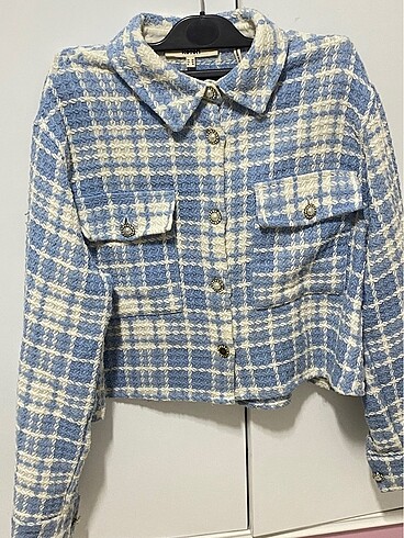 Crop ceket