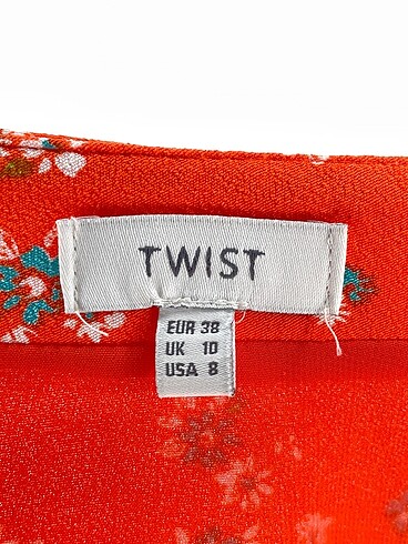 38 Beden turuncu Renk Twist Mini Etek %70 İndirimli.