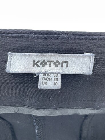 38 Beden siyah Renk Koton Düz Kesim %70 İndirimli.