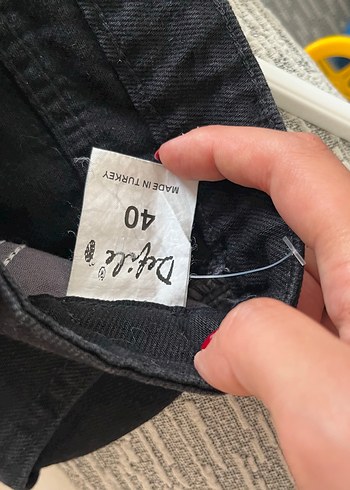40 Beden siyah Midi kot şort