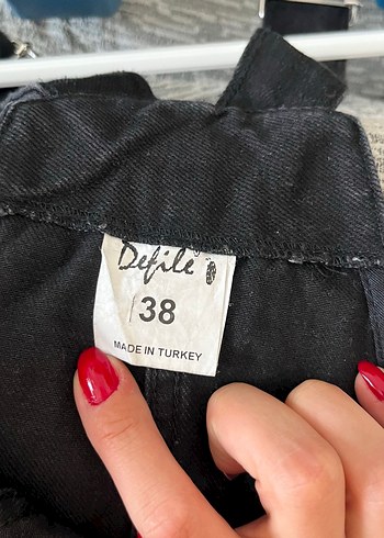 Diğer Kadın Siyah Kot Salopet Elbise