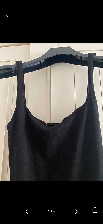 xs Beden siyah Renk Bershka siyah midi elbise