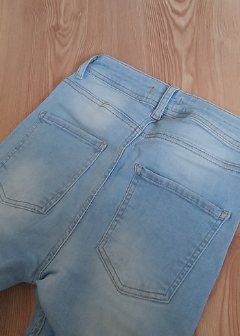 s Beden mavi Renk Kadın Mavi Midi Denim Pantolon