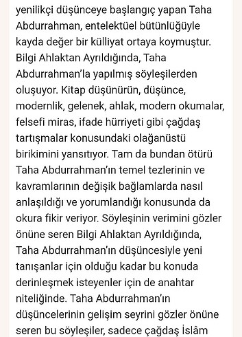  Taha Abdurrahman Bilgi Ahlaktan Ayrıldığında E-KİTAP