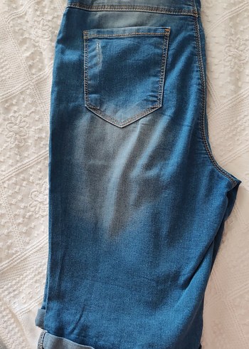 Mavi Düğmeli çocuk Mini Denim Şort - Görsel 2