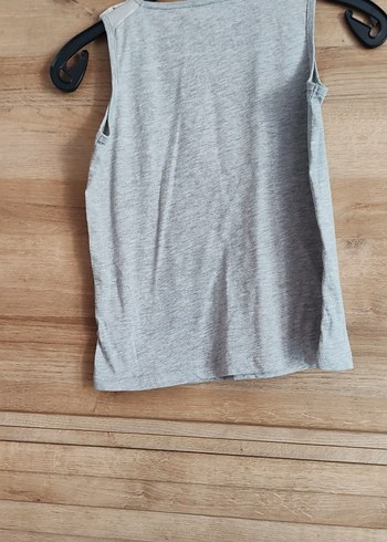 Kolsuz Gri Kız Çocuk Tişört - Görsel 2