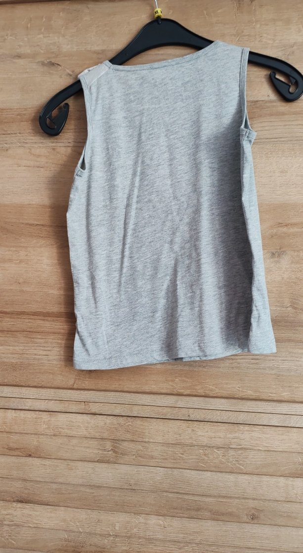 Kolsuz Gri Kız Çocuk Tişört - Görsel 2