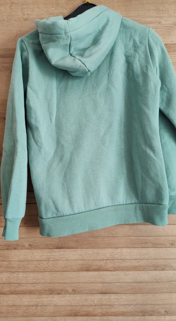 Pastel yeşil Kedi Baskılı Kadın Sweatshirt - Görsel 2
