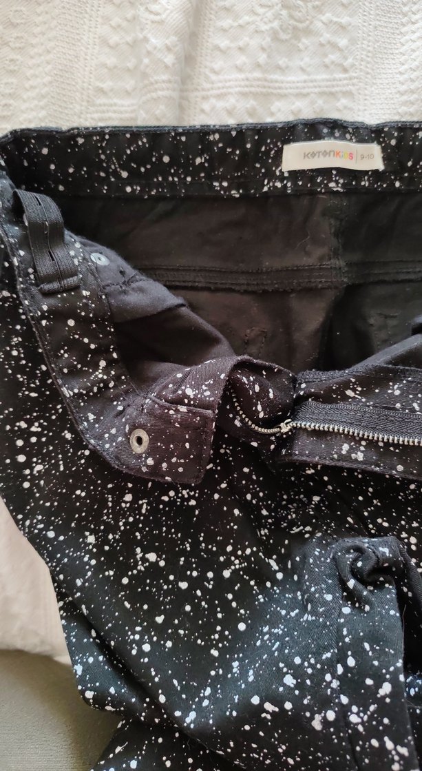 Siyah Simli Rahat Kesim Pantolon - Görsel 2