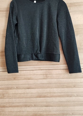 Kız Çocuk simli Uzun Kollu İnce Sweatshirt