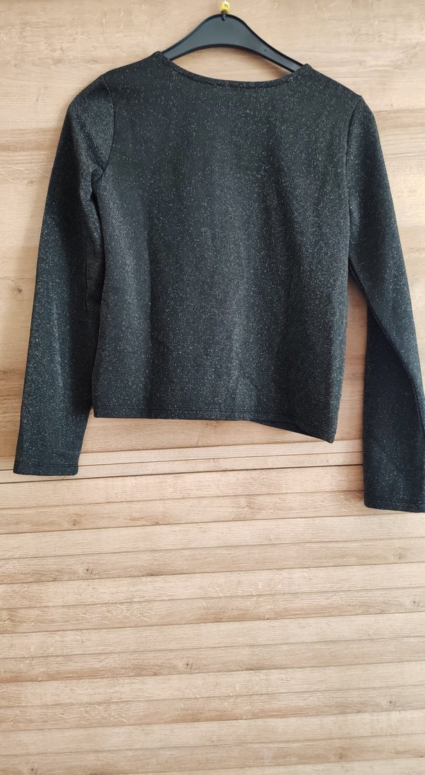 Kız Çocuk simli Uzun Kollu İnce Sweatshirt - Görsel 2
