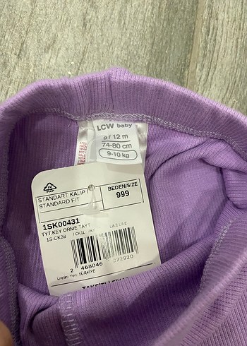 LC Waikiki Kızlar için Mor Pastel Tayt