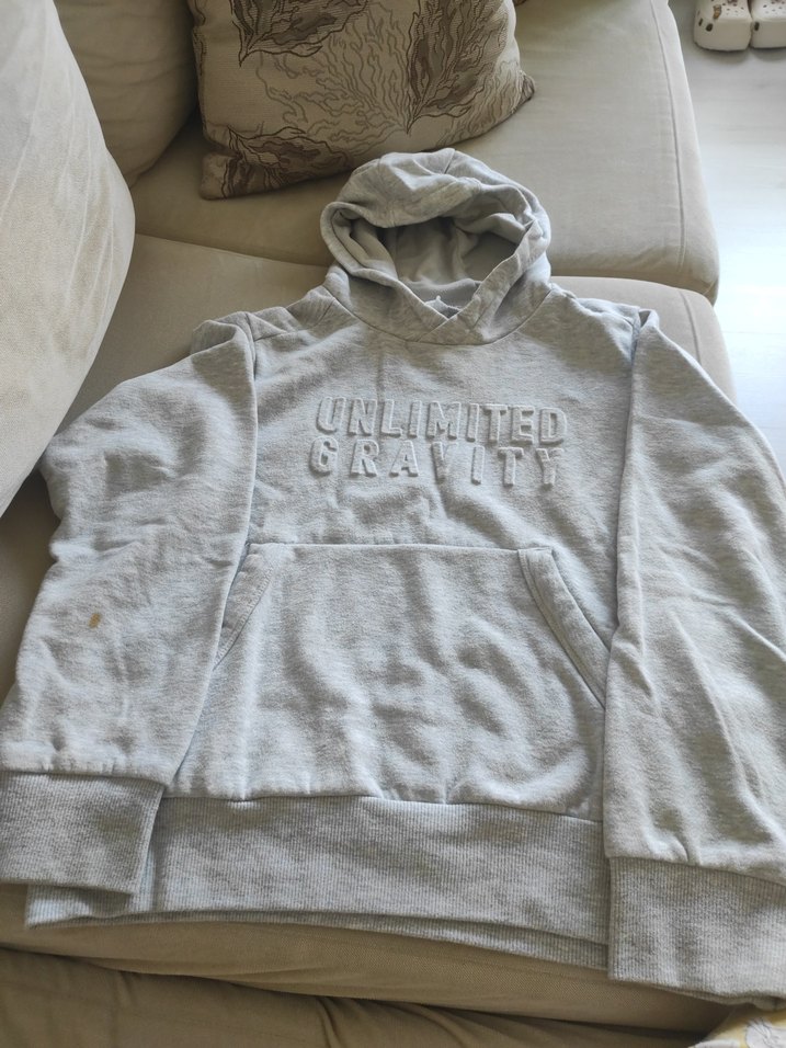 Gri Erkek Kapüşonlu Sweatshirt - Görsel 2