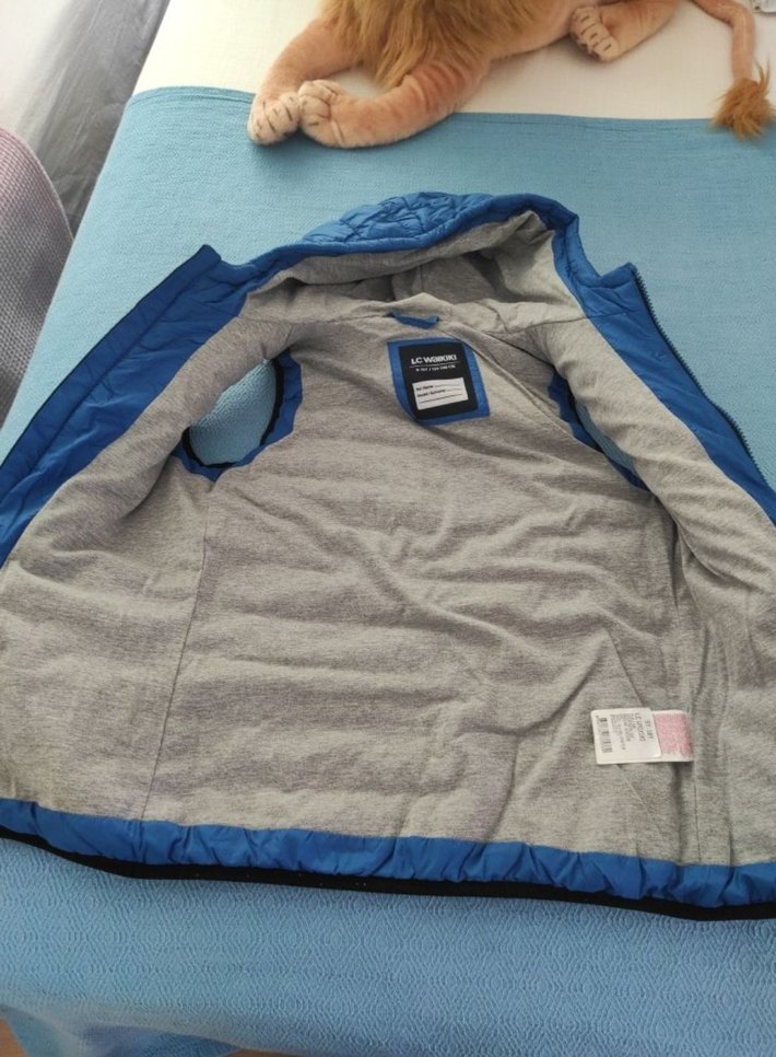 Kapüşonlu Fermuarlı Erkek Çocuk Yeleği - Görsel 2