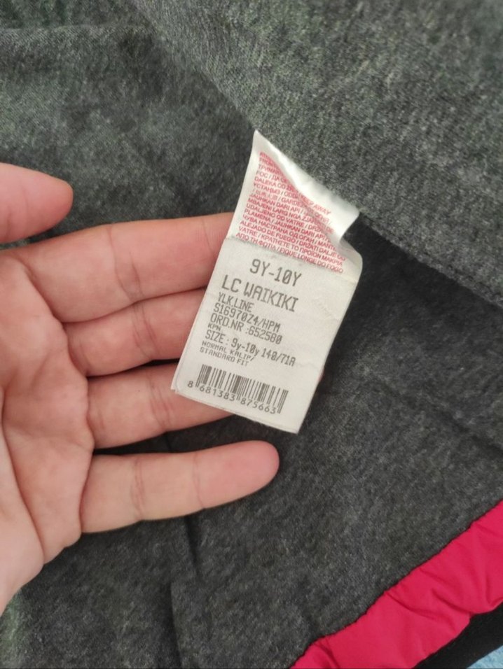 Kız Çocuk Kapüşonlu Fermuarlı  Yelek - Görsel 4