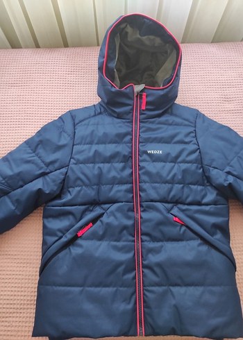 kız Çocuk Koyu Mavi Fermuarlı Mont - Görsel 3