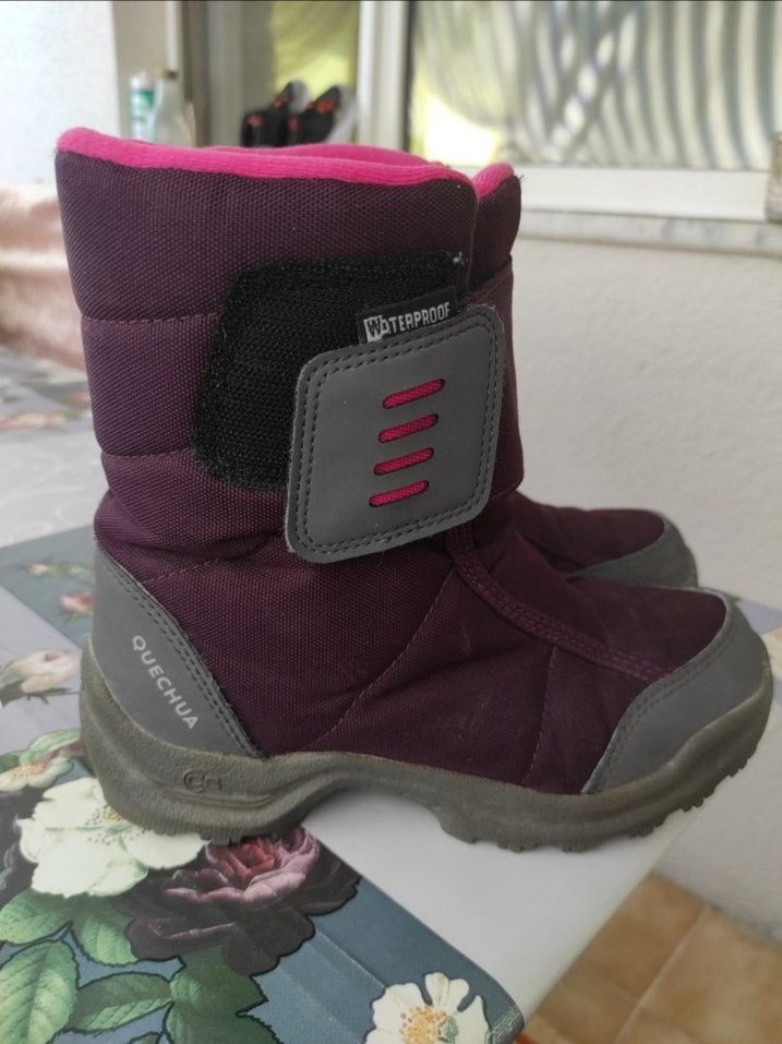 Kız Çocuk Mor Cırtlı Kauçuk Bot - Görsel 4