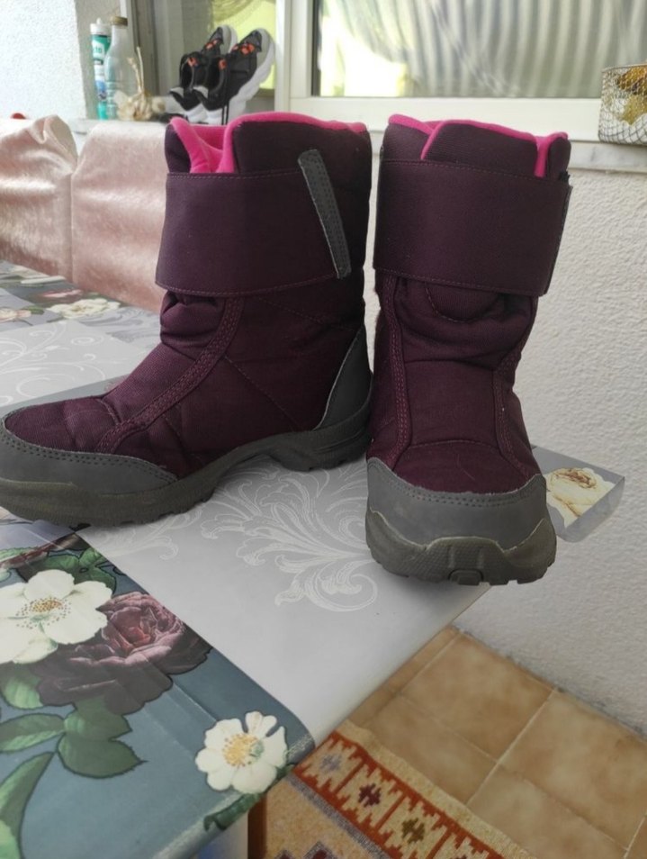 Kız Çocuk Mor Cırtlı Kauçuk Bot - Görsel 2