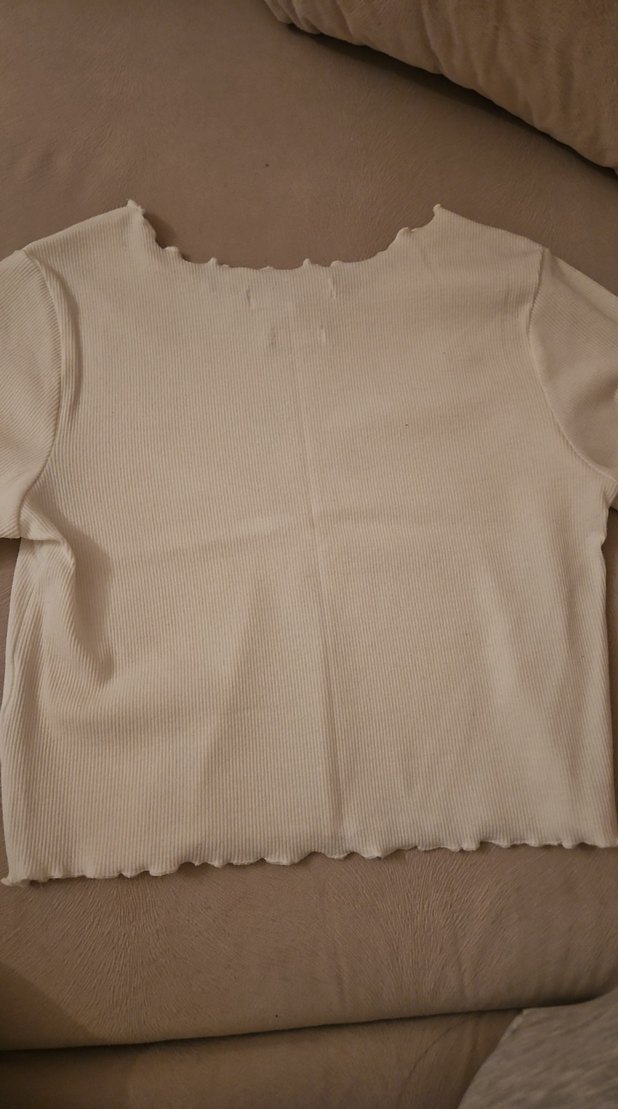 beyaz taşlı kelebek desenli tshort - Görsel 5