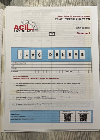 TYT Matematik Denemeleri - Matematiğin İlacı 12 - Görsel 3