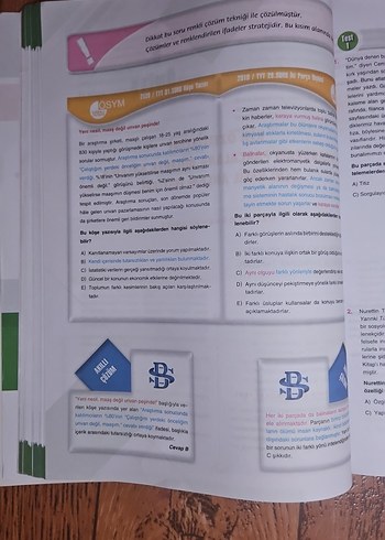 Beden TYT-AYT Paragraf Soru Bankası Kitabı