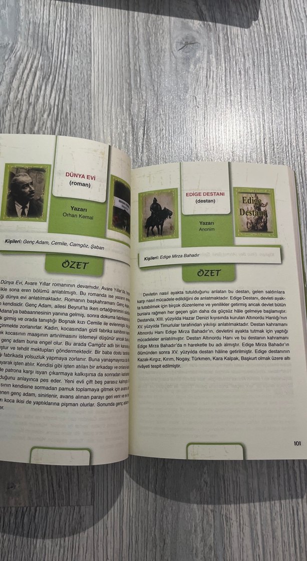 AYT Eser Özetleri El Kitabı 272 Özet ve Bilgiler - Görsel 2