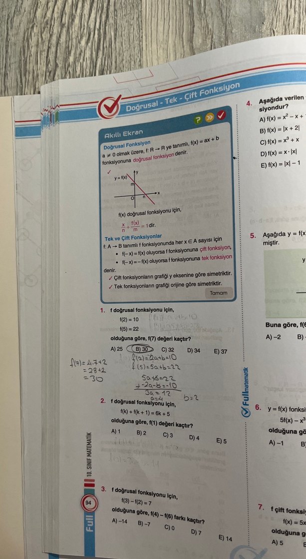 10. Sınıf Matematik Soru Bankası Full - Görsel 3