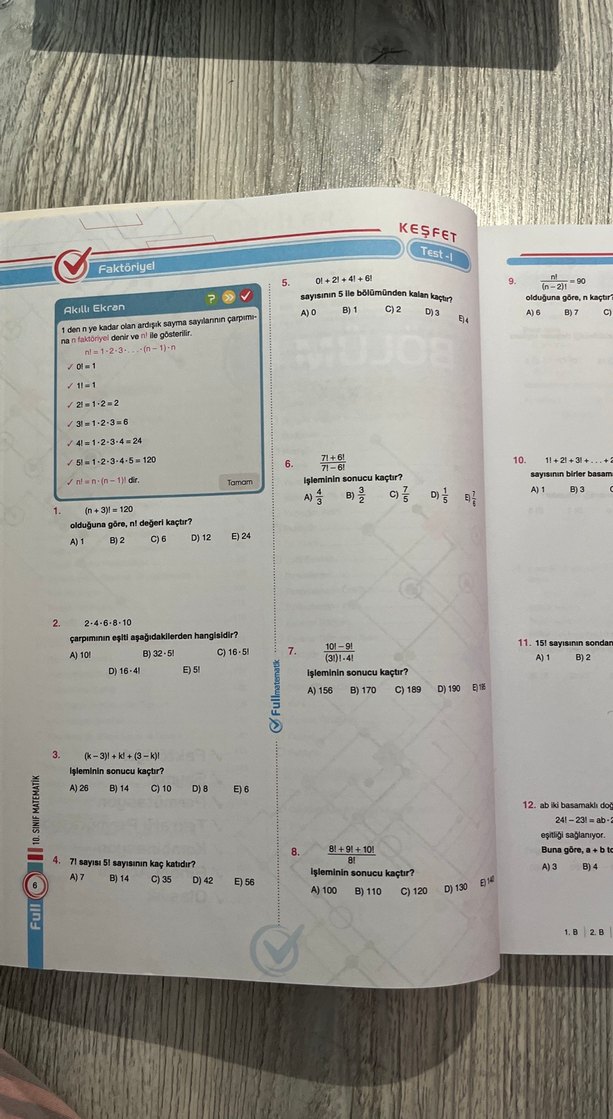 10. Sınıf Matematik Soru Bankası Full - Görsel 2