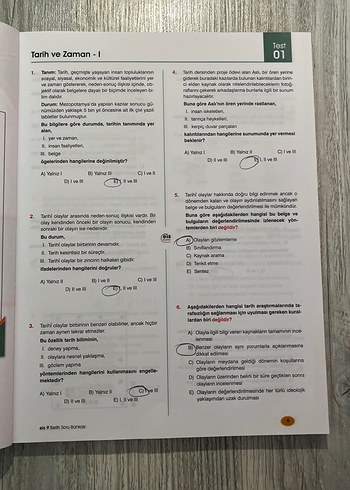 9. Sınıf Tarih Soru Bankası - EIS Yayınları - Görsel 2