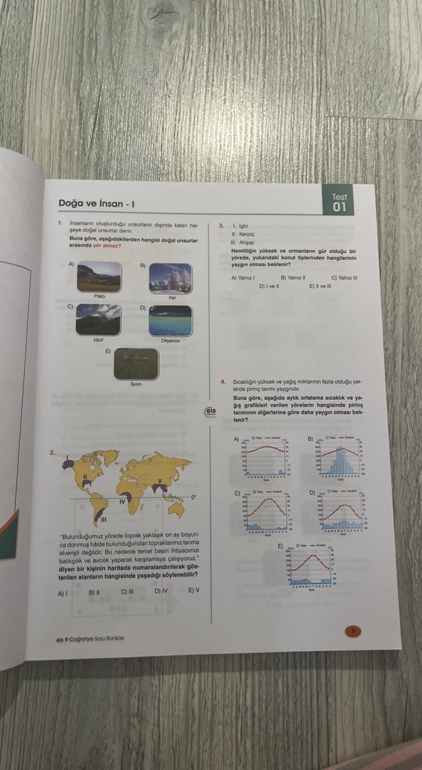 9. Sınıf Coğrafya Soru Bankası - EİS Yayınları - Görsel 2