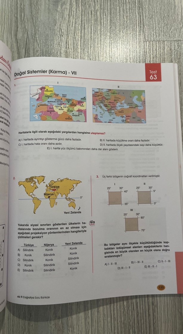 9. Sınıf Coğrafya Soru Bankası - EİS Yayınları - Görsel 4