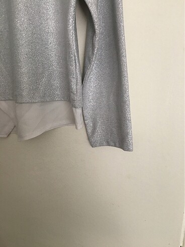 Lc Waikiki Home Simli bayan bluz gri