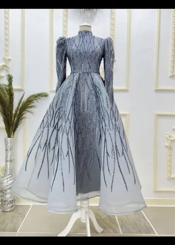 Gri Yılan Desenli Uzun Kollu Abiye
3m janjan Şal Dahil satılık - Görsel 2