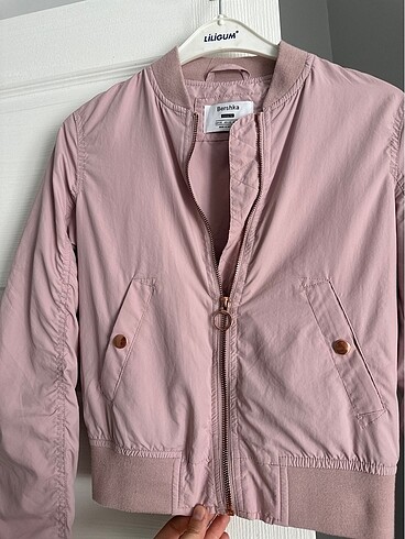 xs Beden pembe Renk Bershka ceket