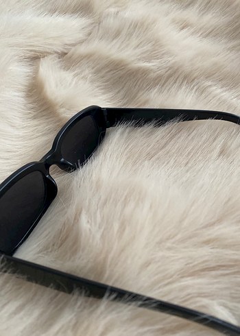 Siyah Retro Kadın Güneş Gözlüğü - Görsel 2