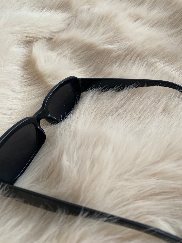 Siyah Retro Kadın Güneş Gözlüğü - Görsel 2