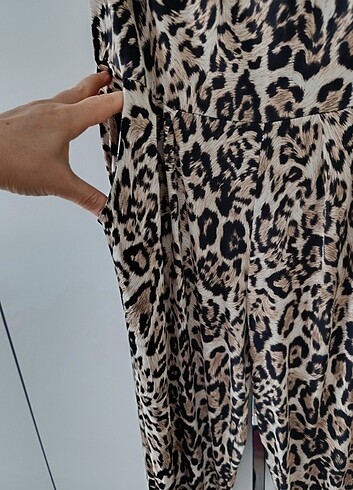 Leopar desenli tulum 