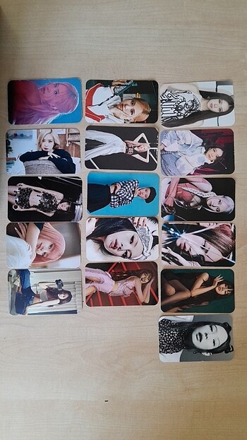 Lisa, Rosé, Jennie, Jisoo (blackpink) case kartları
