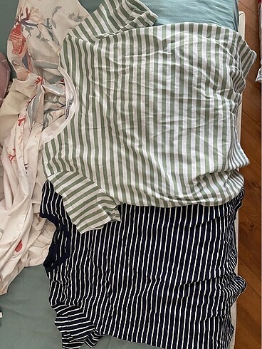 Stradivarius ikili çizgili tshirt