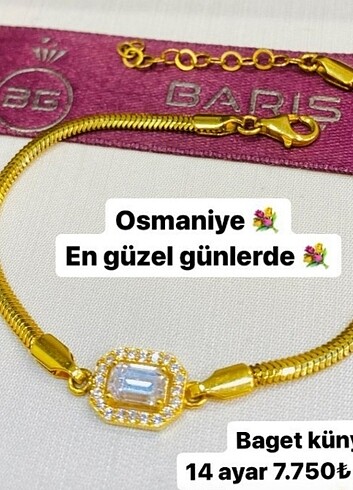 14 Ayar Baget Bileklik