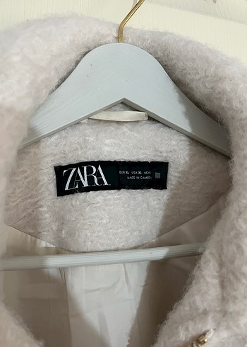 Zara Zara Kısa Bej Peluş Kadın Ceket