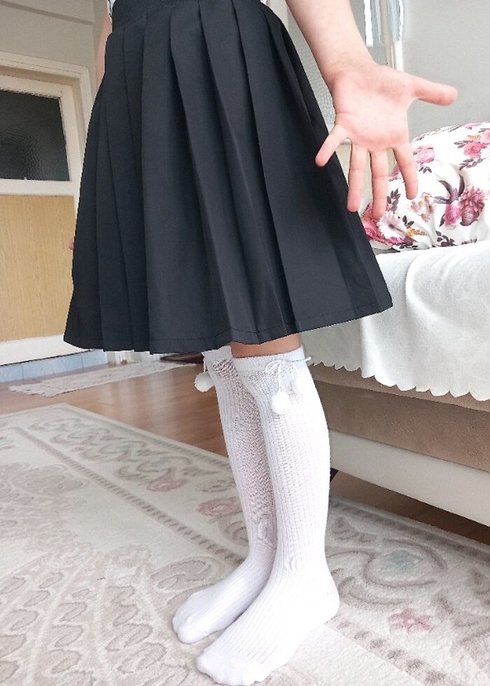 Pileli kiz çocuk etek  - Görsel 3