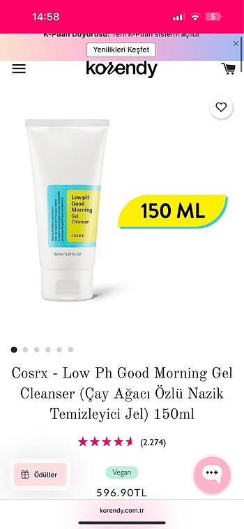 cosrx low ph good morning jel
