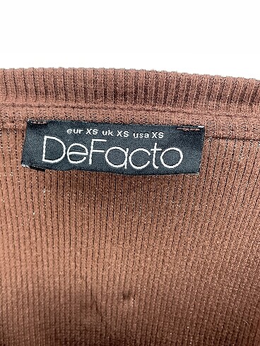 xs Beden kahverengi Renk Defacto T-shirt %70 İndirimli.