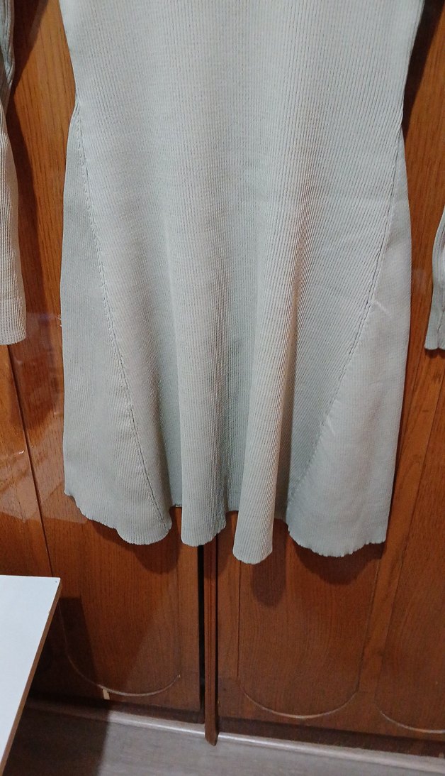 Uzun Kollu Balıkçı Yaka Elbise MUDO - Görsel 3