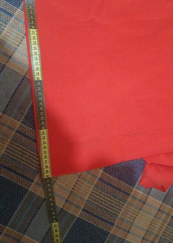 Düğmeli Kırmızı Kısa Kollu Kadın Triko Elbise - Görsel 8