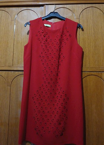 Kırmızı elbise G&C - Görsel 2