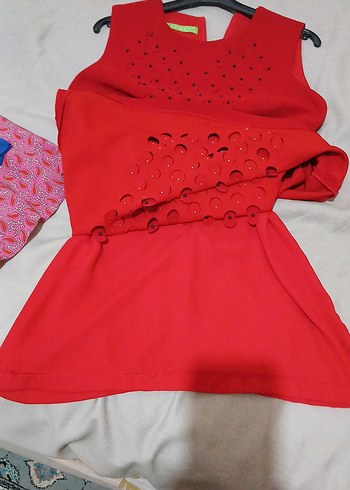 Kırmızı elbise G&C - Görsel 8