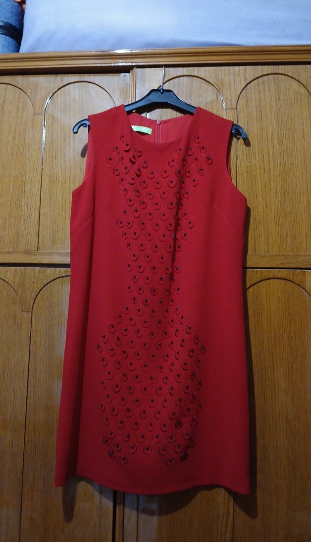 Kırmızı elbise G&C - Görsel 2