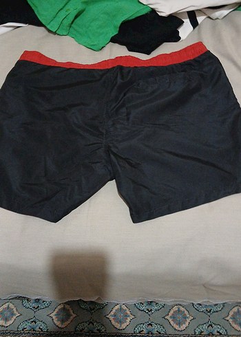 Siyah Baskılı Mini Erkek Şort - Görsel 3